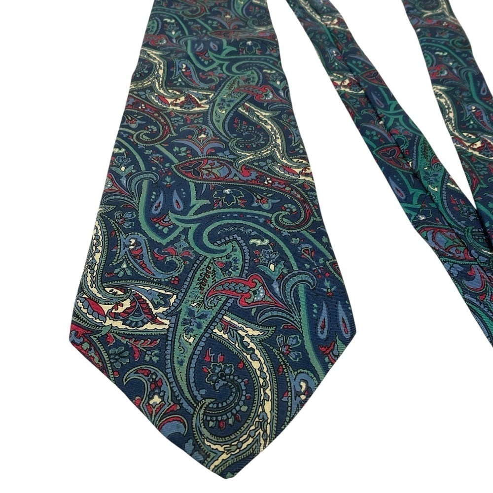 Christian Dior Monsieur Paisley Silk Tie Made in USA 58”